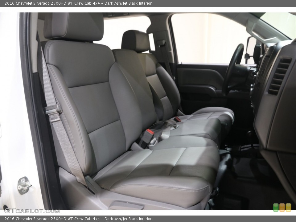 Dark Ash/Jet Black Interior Front Seat for the 2016 Chevrolet Silverado 2500HD WT Crew Cab 4x4 #138362327