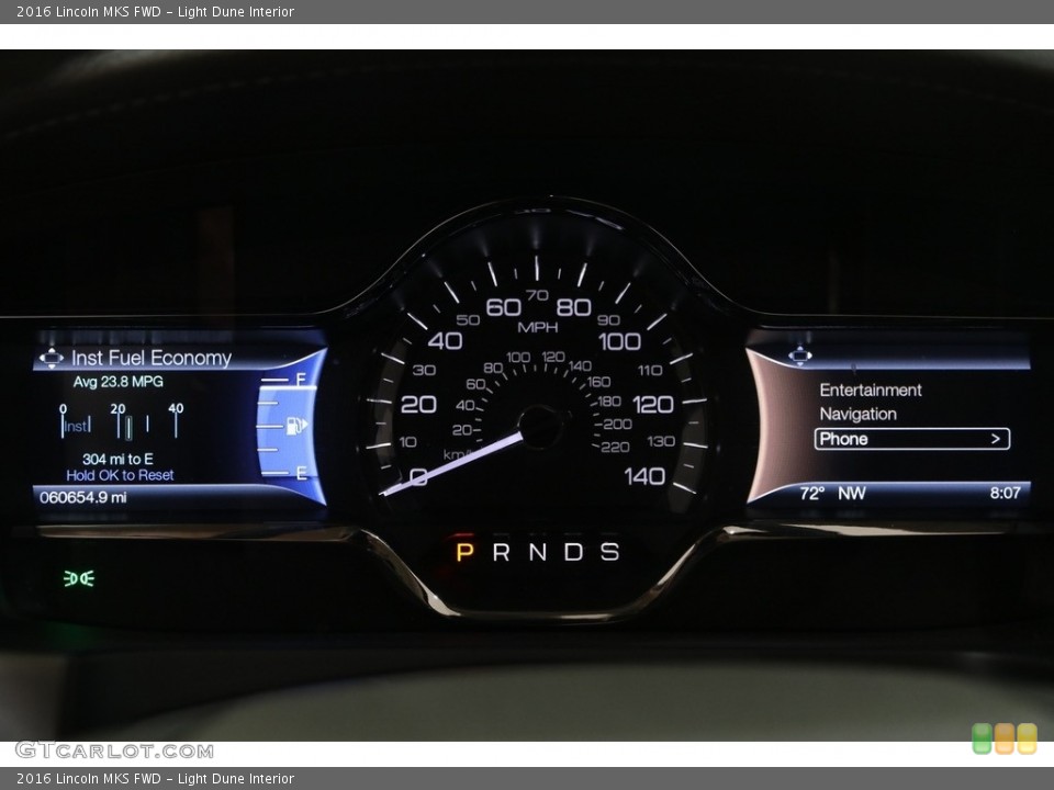 Light Dune Interior Gauges for the 2016 Lincoln MKS FWD #138363164