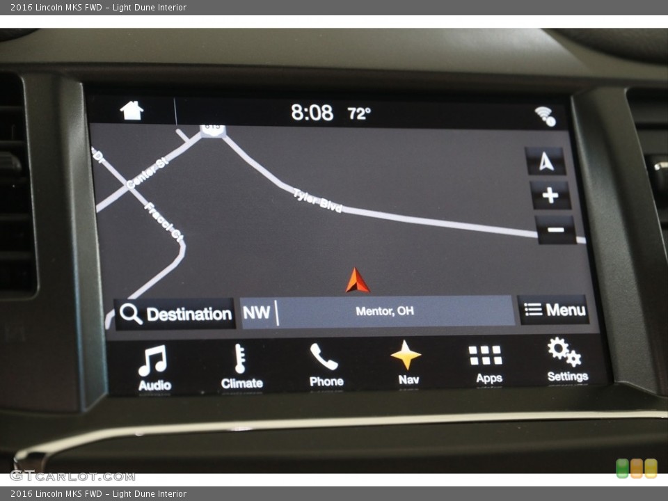 Light Dune Interior Navigation for the 2016 Lincoln MKS FWD #138363272