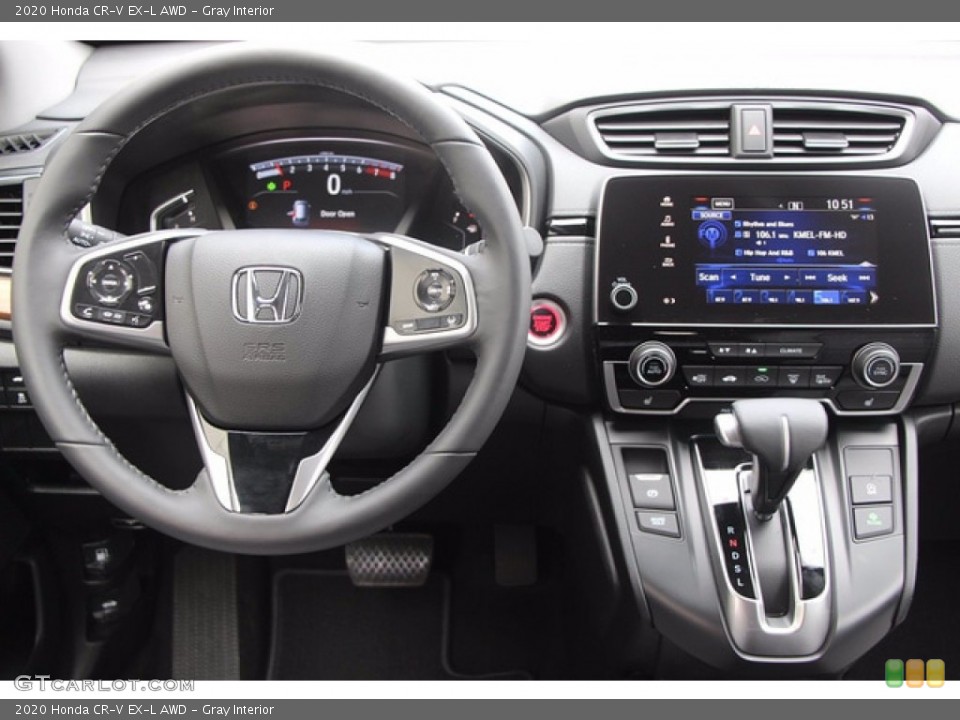 Gray Interior Dashboard for the 2020 Honda CR-V EX-L AWD #138364103