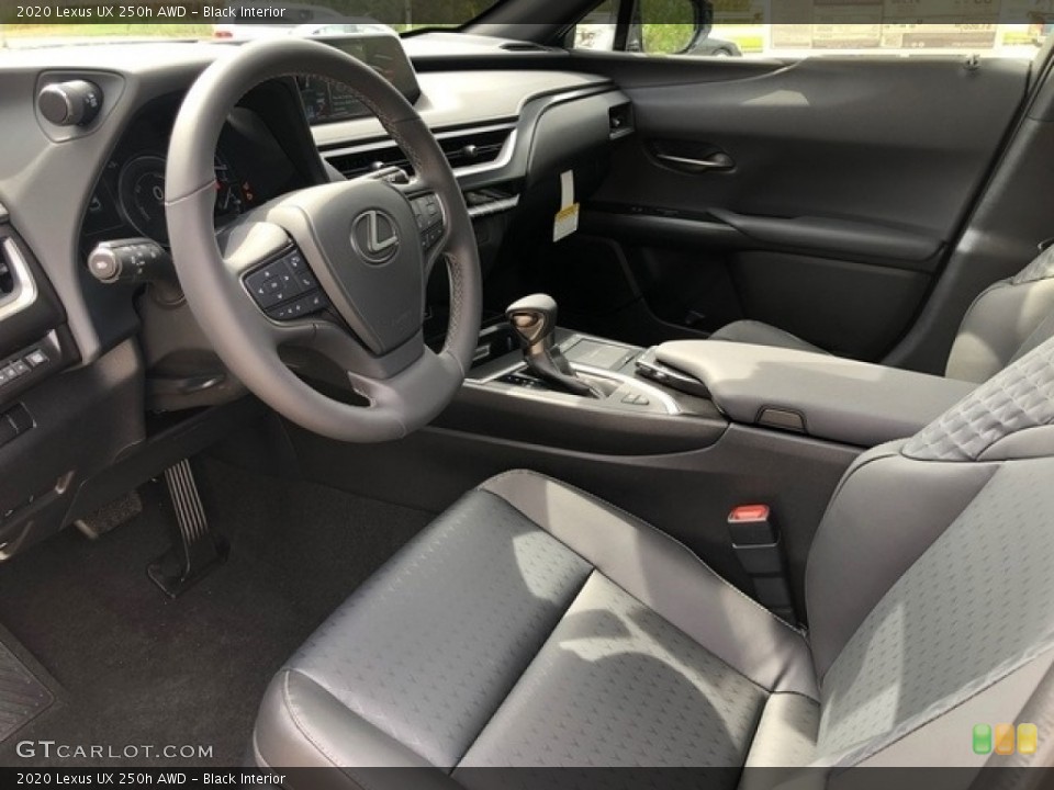 Black Interior Front Seat for the 2020 Lexus UX 250h AWD #138366380