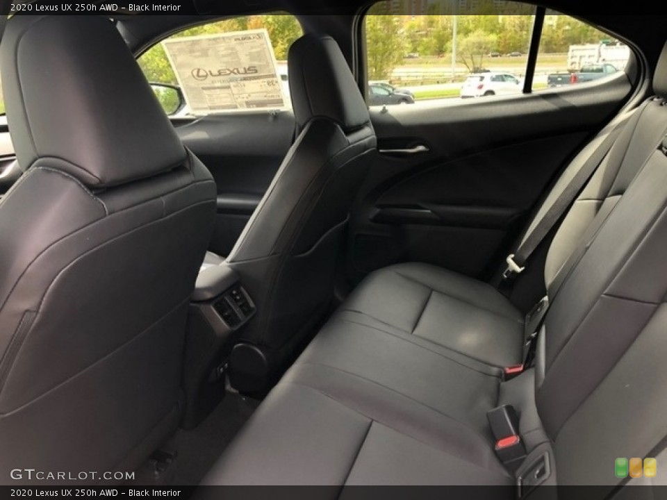 Black Interior Rear Seat for the 2020 Lexus UX 250h AWD #138366401