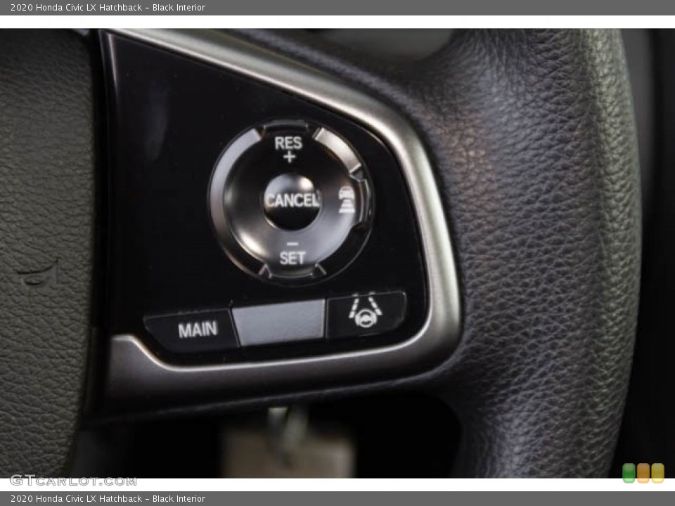 Black Interior Steering Wheel for the 2020 Honda Civic LX Hatchback #138372527