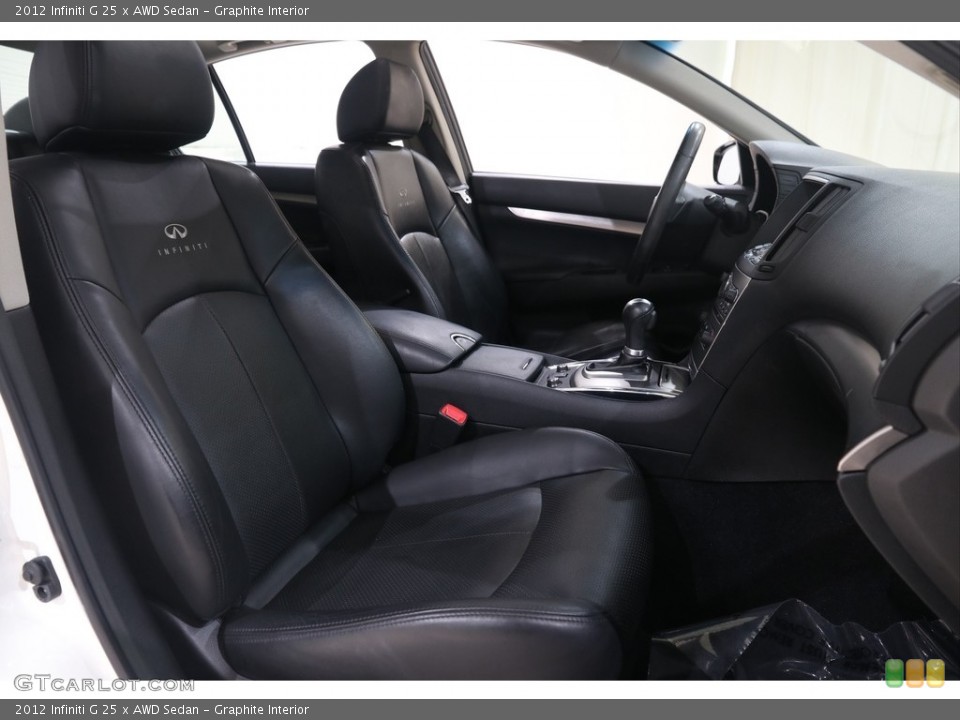 Graphite Interior Front Seat for the 2012 Infiniti G 25 x AWD Sedan #138373367