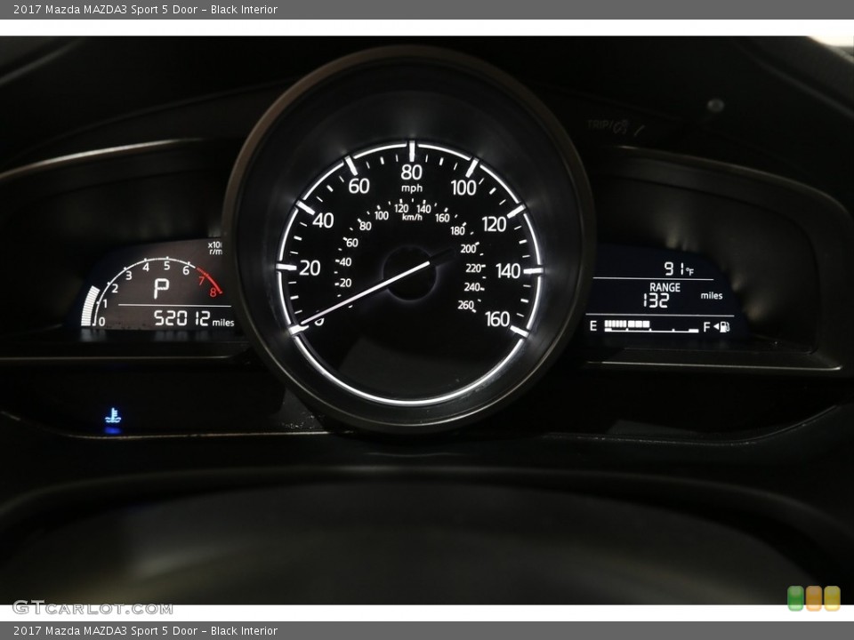 Black Interior Gauges for the 2017 Mazda MAZDA3 Sport 5 Door #138373790