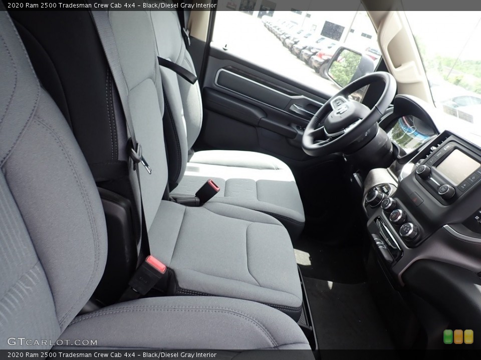 Black/Diesel Gray Interior Front Seat for the 2020 Ram 2500 Tradesman Crew Cab 4x4 #138375829