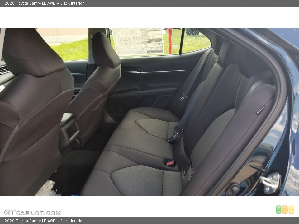 Black Interior Rear Seat for the 2020 Toyota Camry LE AWD #138375847