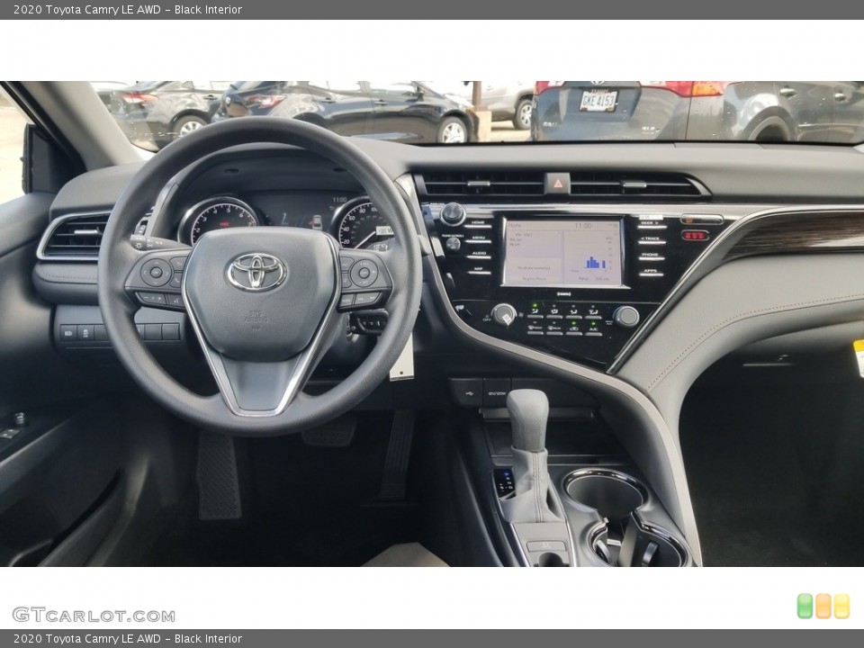 Black Interior Dashboard for the 2020 Toyota Camry LE AWD #138375871