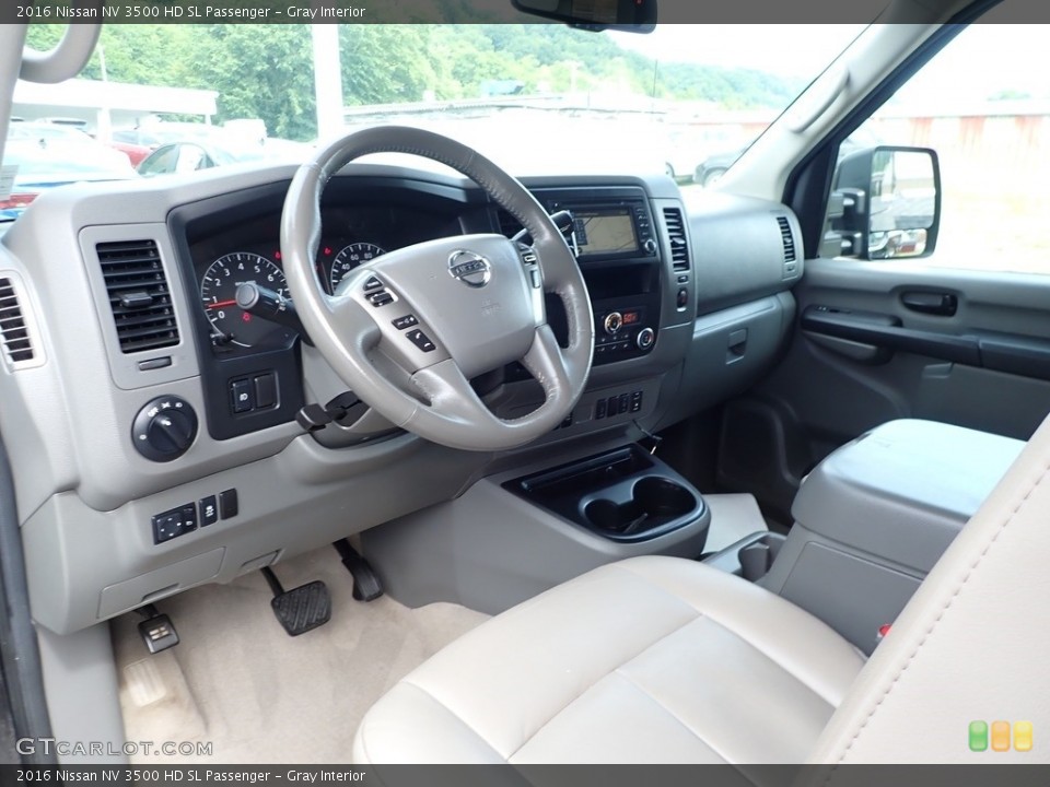 Gray Interior Photo for the 2016 Nissan NV 3500 HD SL Passenger #138376915