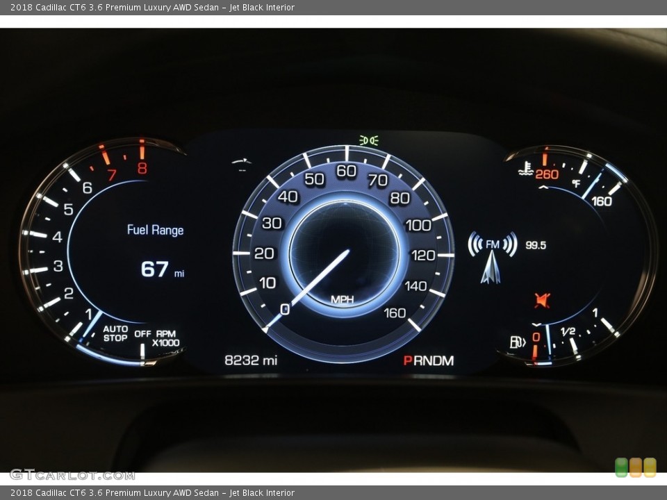 Jet Black Interior Gauges for the 2018 Cadillac CT6 3.6 Premium Luxury AWD Sedan #138377287