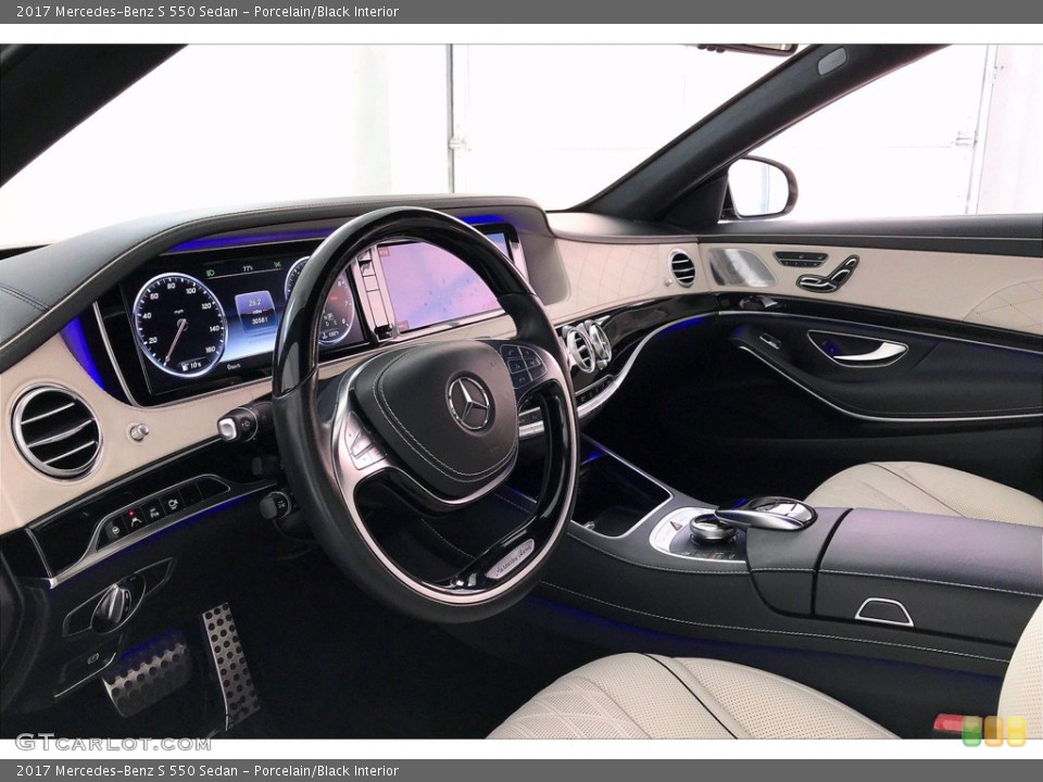 Porcelain/Black Interior Prime Interior for the 2017 Mercedes-Benz S 550 Sedan #138378619