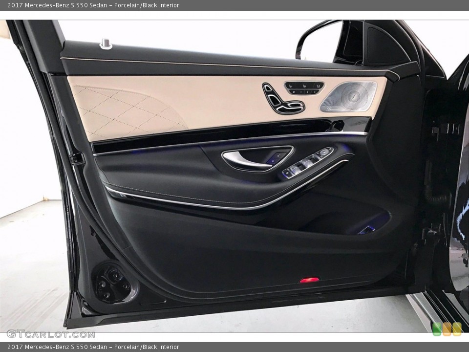 Porcelain/Black Interior Door Panel for the 2017 Mercedes-Benz S 550 Sedan #138378700