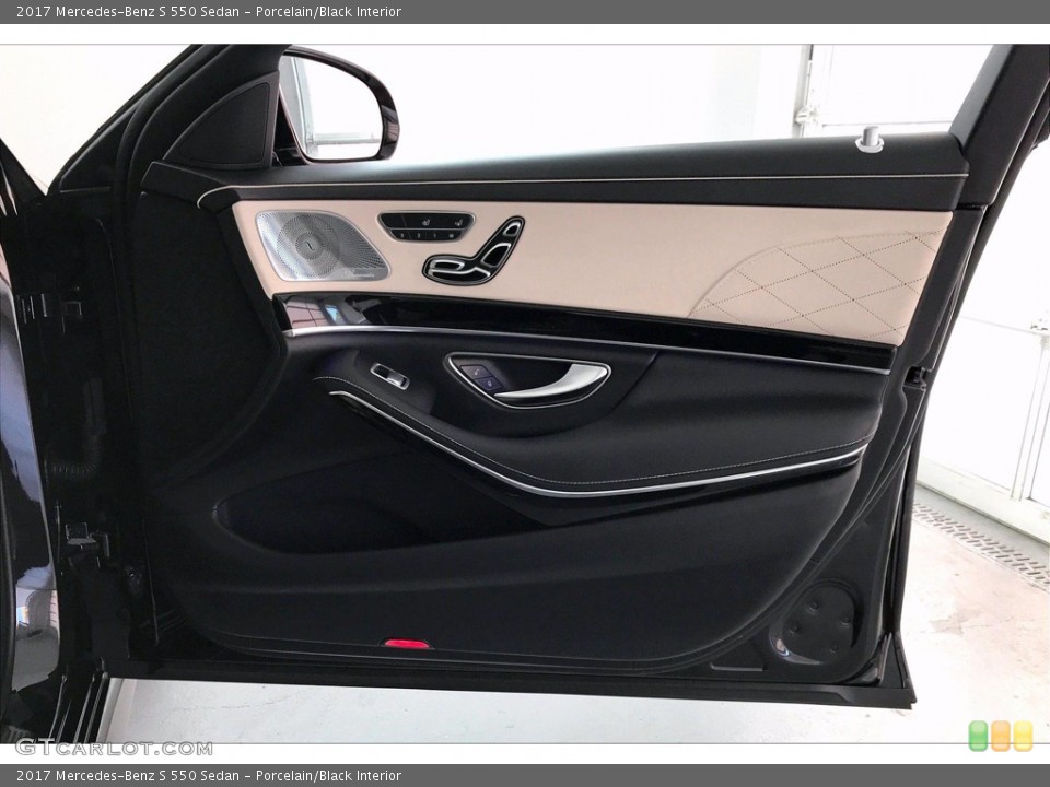 Porcelain/Black Interior Door Panel for the 2017 Mercedes-Benz S 550 Sedan #138378829