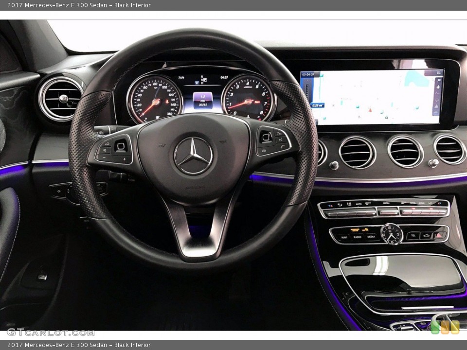 Black Interior Dashboard for the 2017 Mercedes-Benz E 300 Sedan #138379033