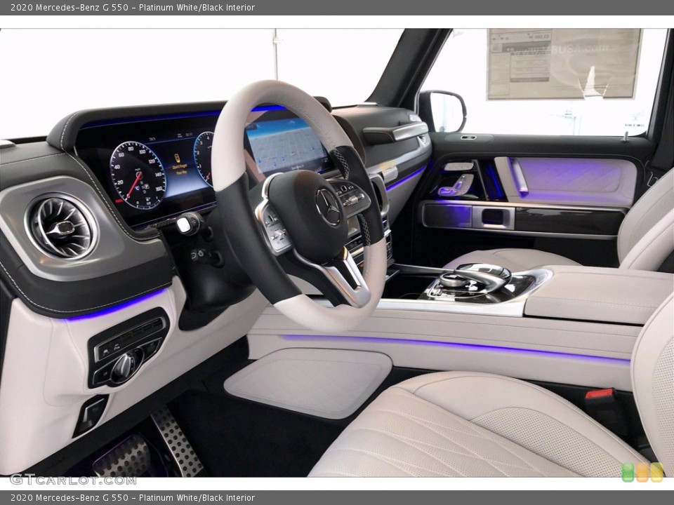 Platinum White/Black Interior Dashboard for the 2020 Mercedes-Benz G 550 #138380311