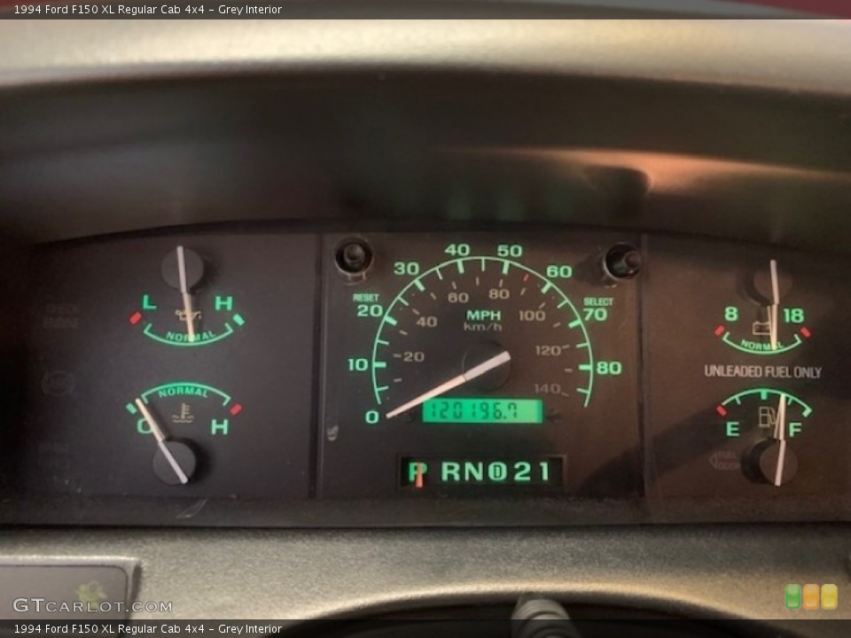 Grey Interior Gauges for the 1994 Ford F150 XL Regular Cab 4x4 #138381376