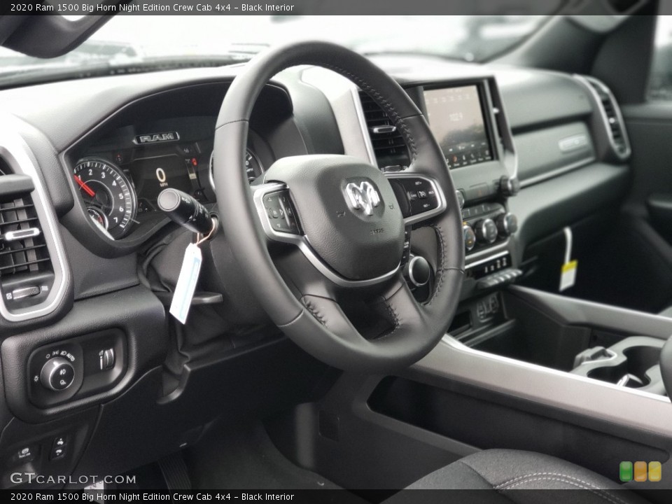 Black Interior Dashboard for the 2020 Ram 1500 Big Horn Night Edition Crew Cab 4x4 #138381442