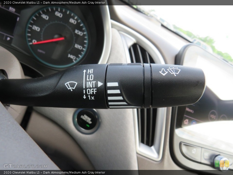 Dark Atmosphere/Medium Ash Gray Interior Controls for the 2020 Chevrolet Malibu LS #138383956