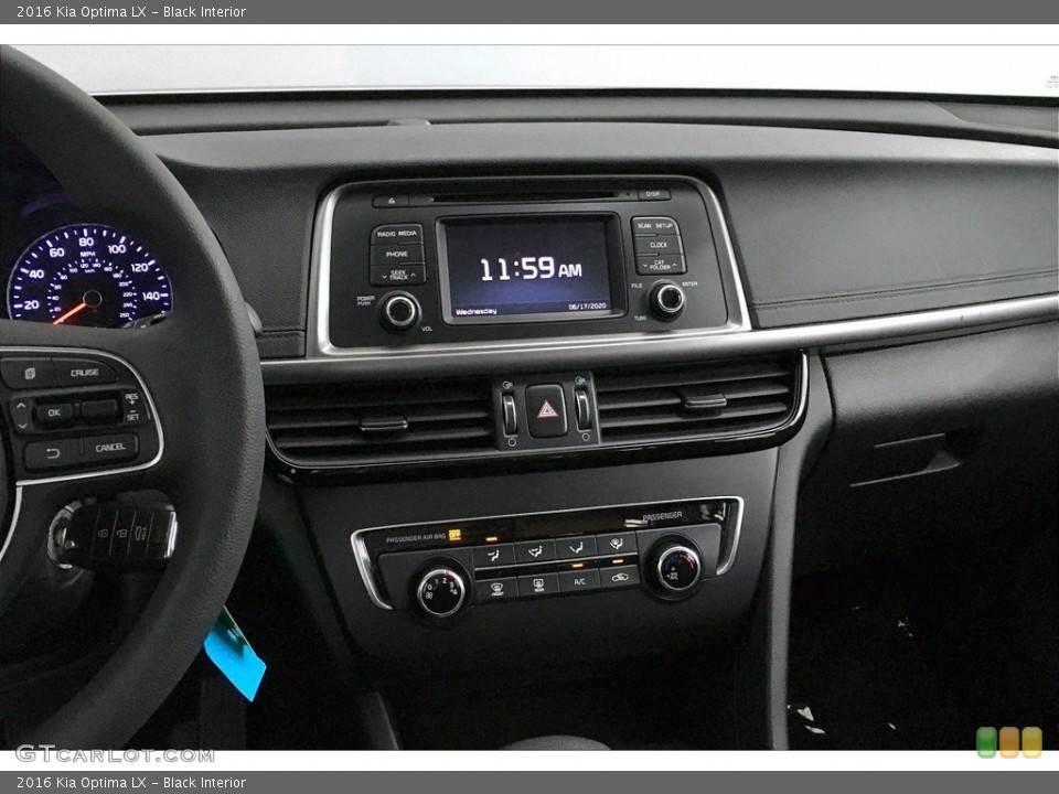 Black Interior Controls for the 2016 Kia Optima LX #138388687