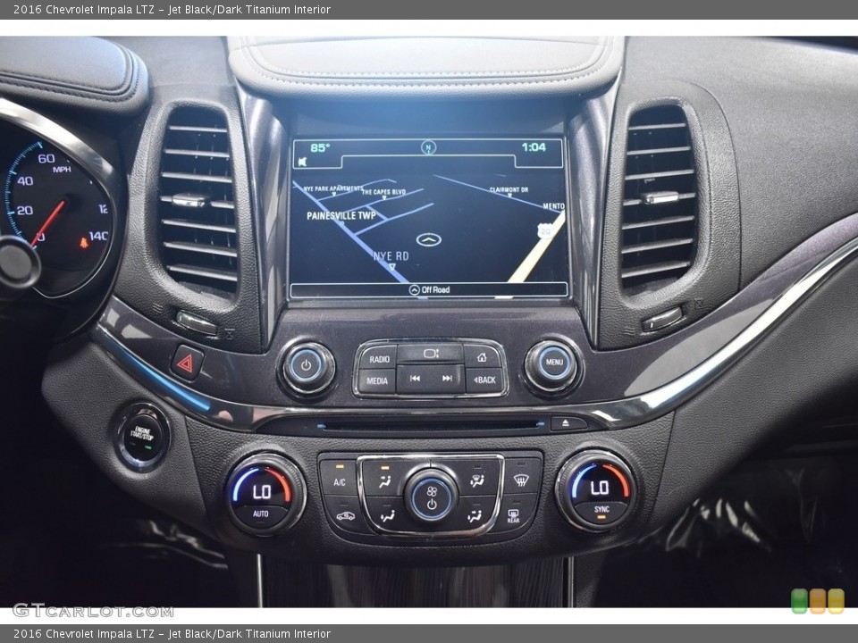 Jet Black/Dark Titanium Interior Navigation for the 2016 Chevrolet Impala LTZ #138391801