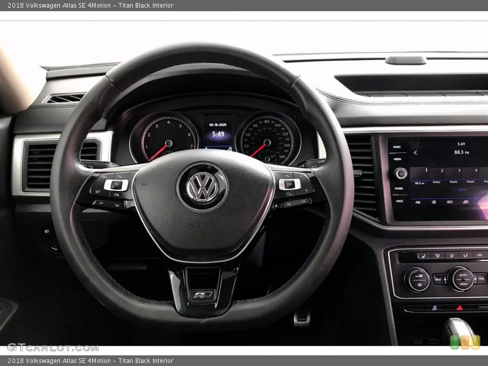 Titan Black Interior Steering Wheel for the 2018 Volkswagen Atlas SE 4Motion #138394794