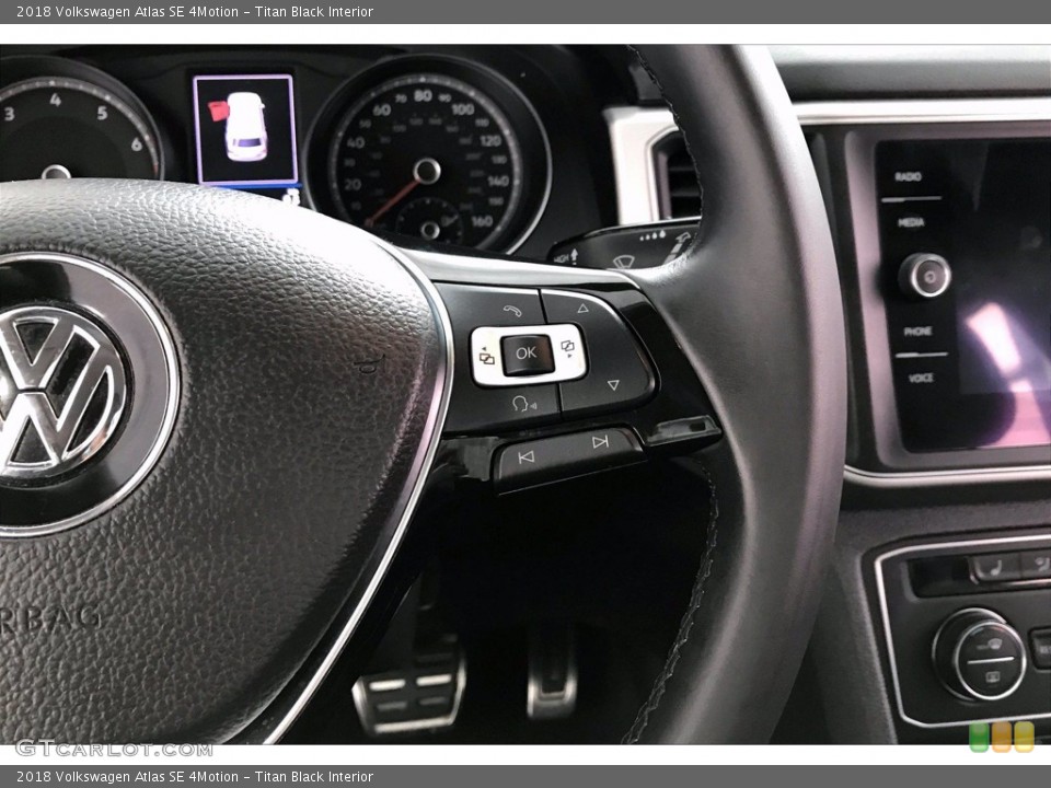 Titan Black Interior Steering Wheel for the 2018 Volkswagen Atlas SE 4Motion #138395106