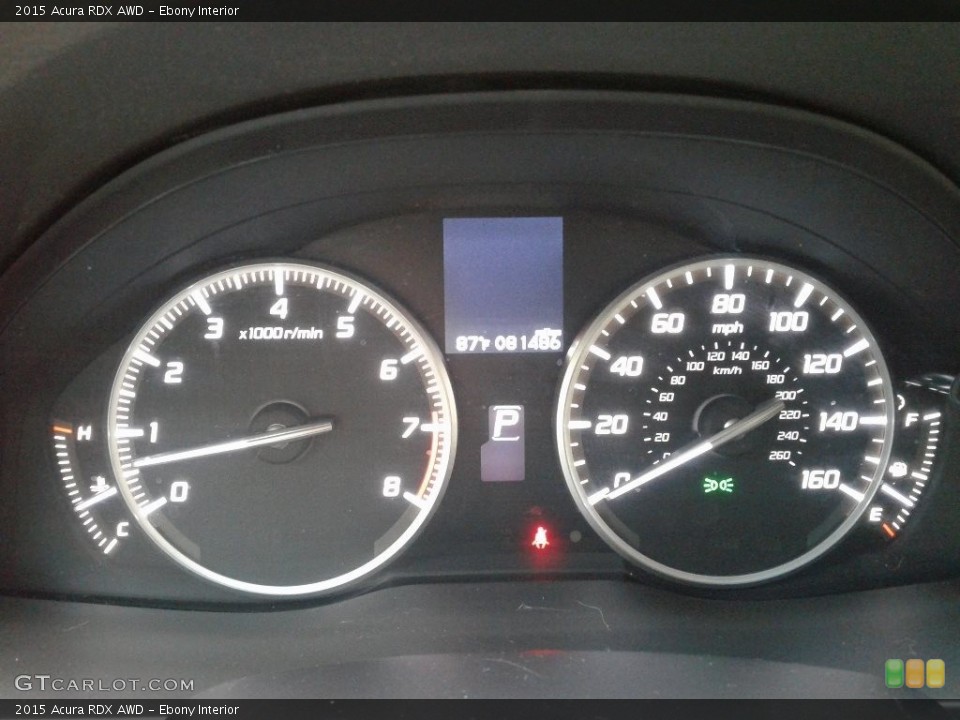 Ebony Interior Gauges for the 2015 Acura RDX AWD #138395319