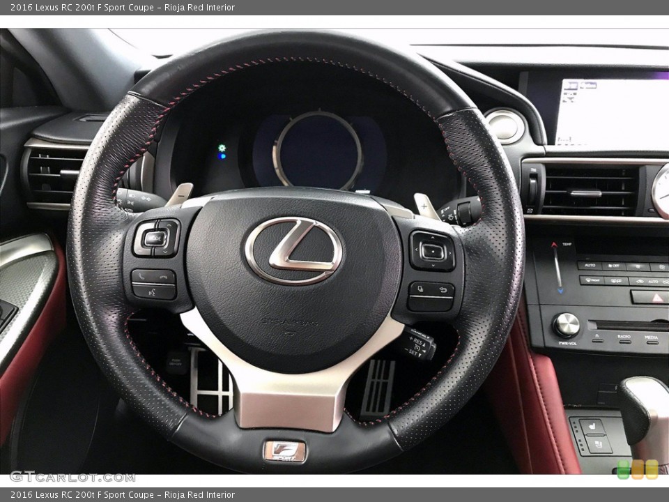 Rioja Red Interior Steering Wheel for the 2016 Lexus RC 200t F Sport Coupe #138396390