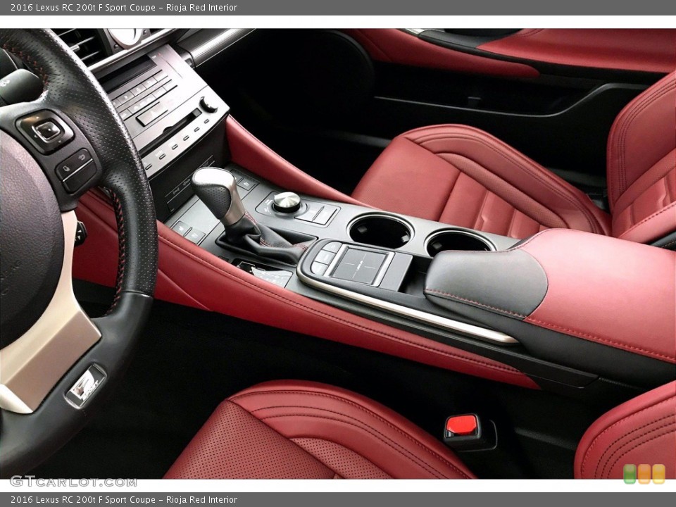 Rioja Red Interior Controls for the 2016 Lexus RC 200t F Sport Coupe #138396723