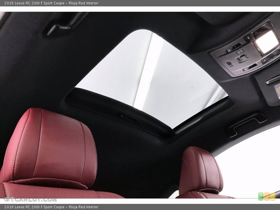 Rioja Red Interior Sunroof for the 2016 Lexus RC 200t F Sport Coupe #138396816