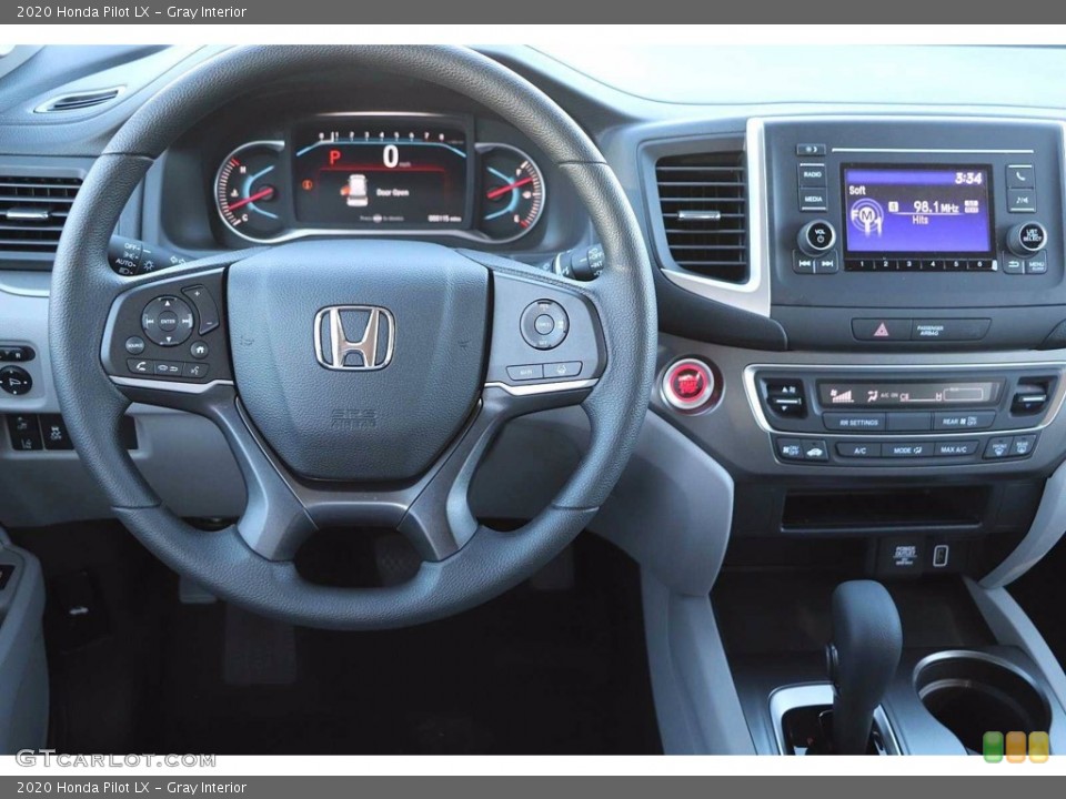 Gray Interior Dashboard for the 2020 Honda Pilot LX #138397185