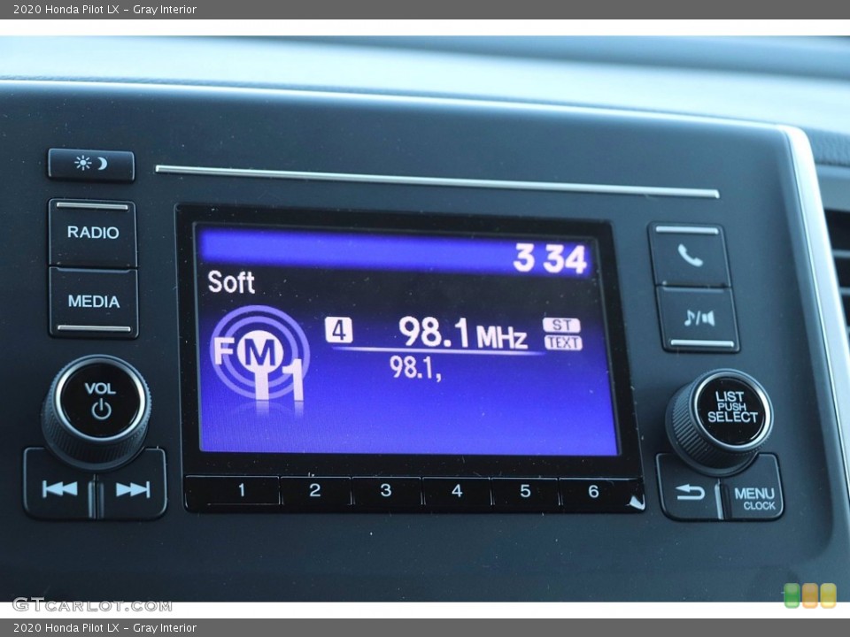 Gray Interior Controls for the 2020 Honda Pilot LX #138397203