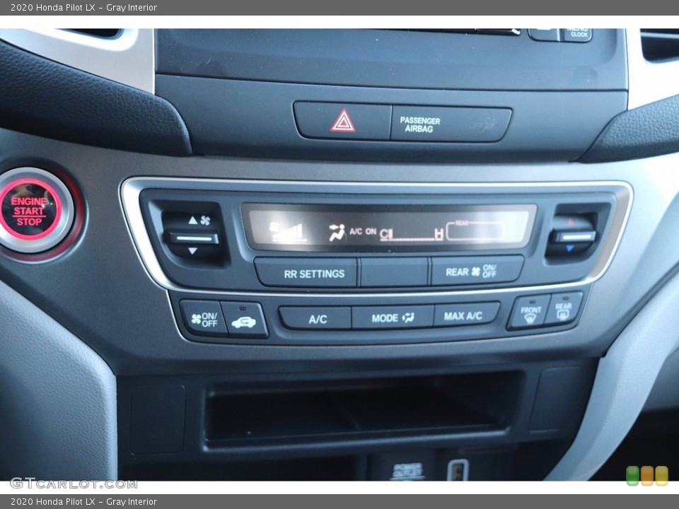 Gray Interior Controls for the 2020 Honda Pilot LX #138397212