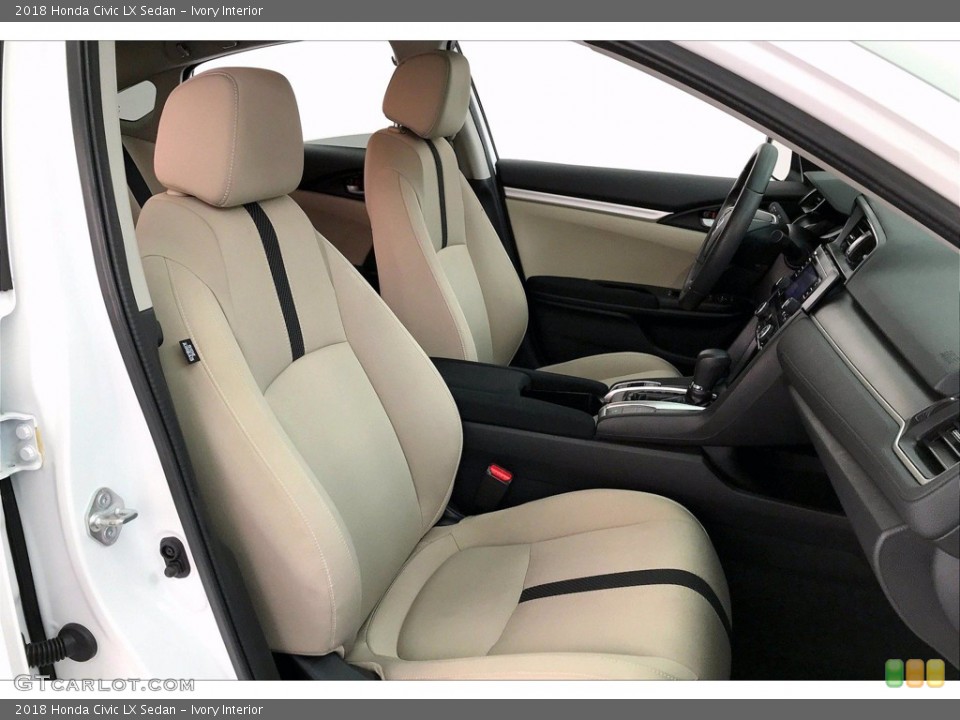 Ivory Interior Front Seat for the 2018 Honda Civic LX Sedan #138399040