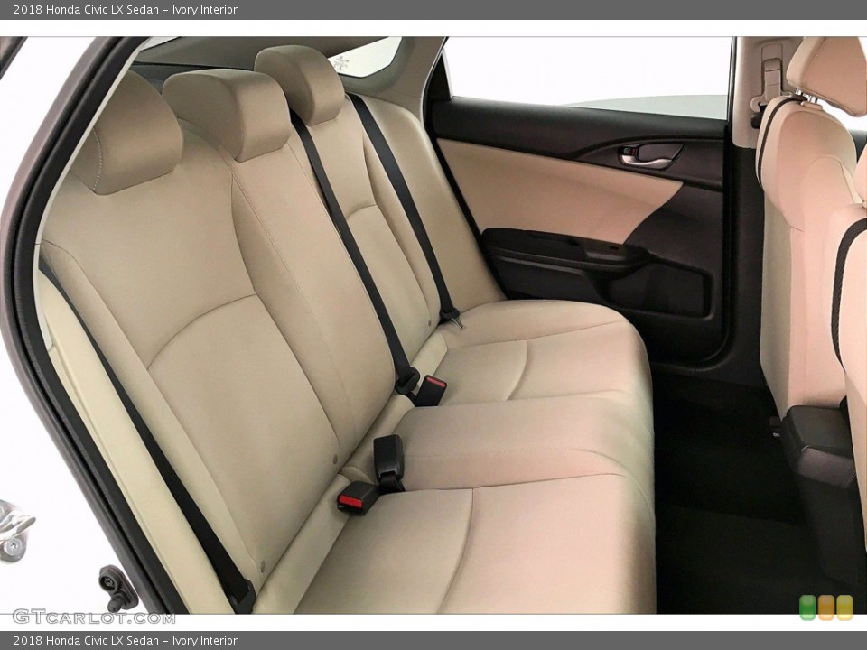 Ivory Interior Rear Seat for the 2018 Honda Civic LX Sedan #138399208