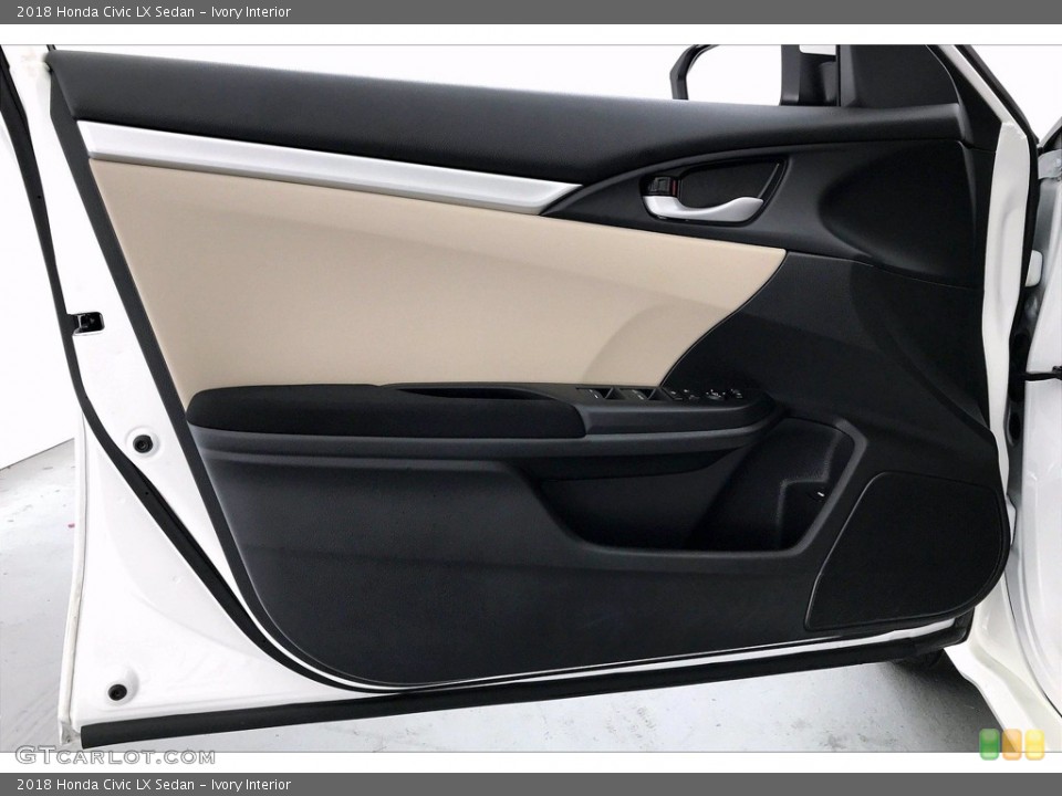 Ivory Interior Door Panel for the 2018 Honda Civic LX Sedan #138399505