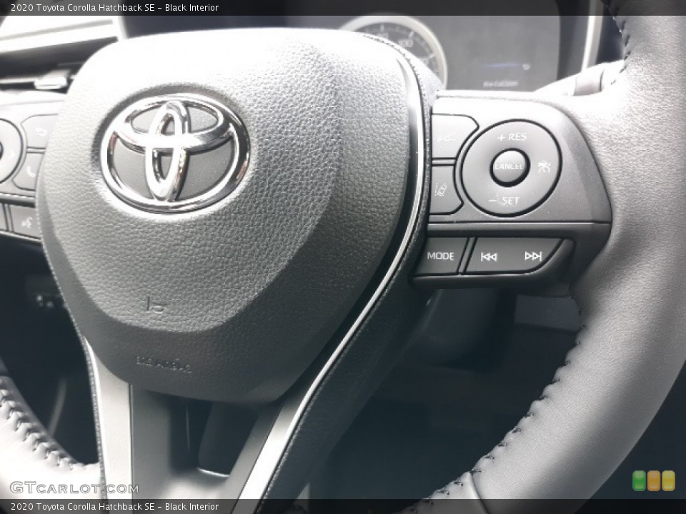Black Interior Steering Wheel for the 2020 Toyota Corolla Hatchback SE #138407746