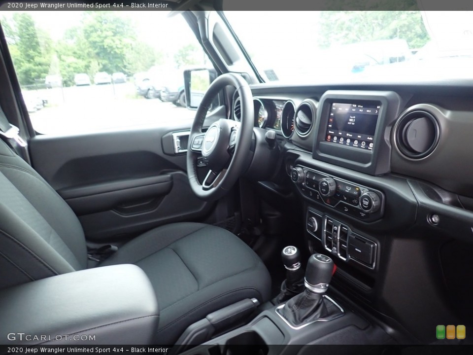 Black Interior Front Seat for the 2020 Jeep Wrangler Unlimited Sport 4x4 #138407904