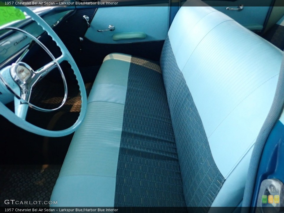 Larkspur Blue/Harbor Blue 1957 Chevrolet Bel Air Interiors