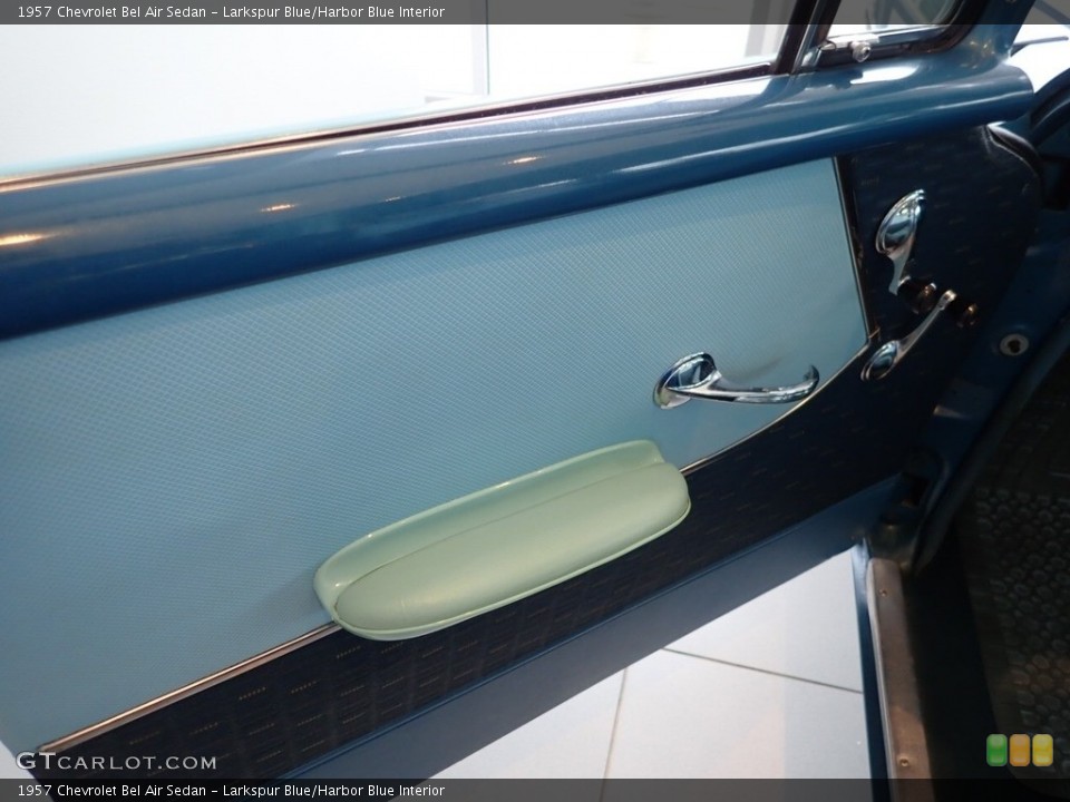 Larkspur Blue/Harbor Blue Interior Door Panel for the 1957 Chevrolet Bel Air Sedan #138410364