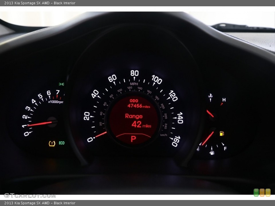 Black Interior Gauges for the 2013 Kia Sportage SX AWD #138412290