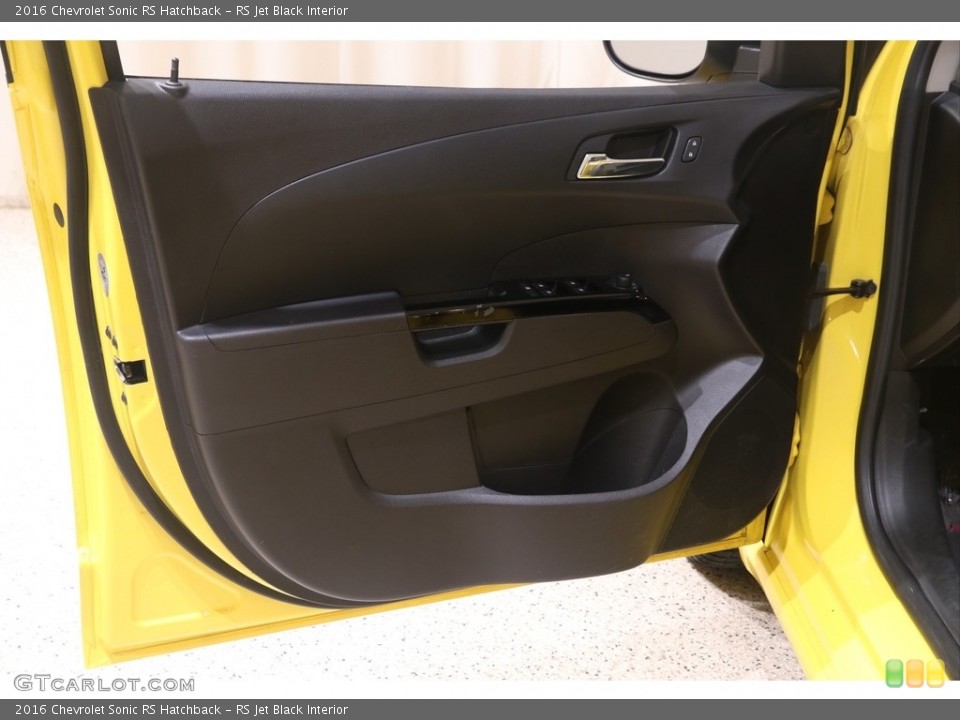 RS Jet Black Interior Door Panel for the 2016 Chevrolet Sonic RS Hatchback #138414192
