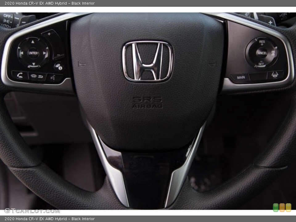Black Interior Steering Wheel for the 2020 Honda CR-V EX AWD Hybrid #138415074