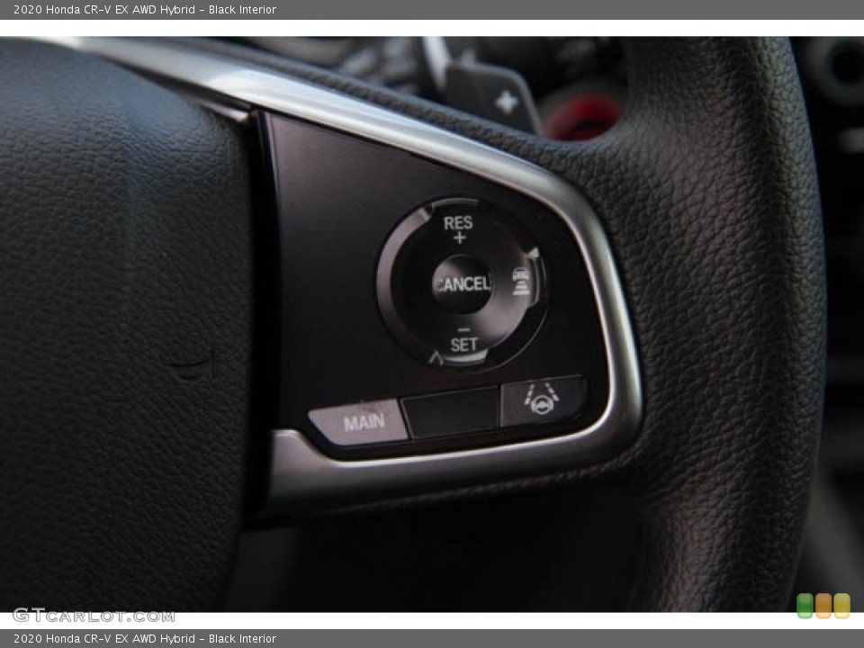 Black Interior Steering Wheel for the 2020 Honda CR-V EX AWD Hybrid #138415089