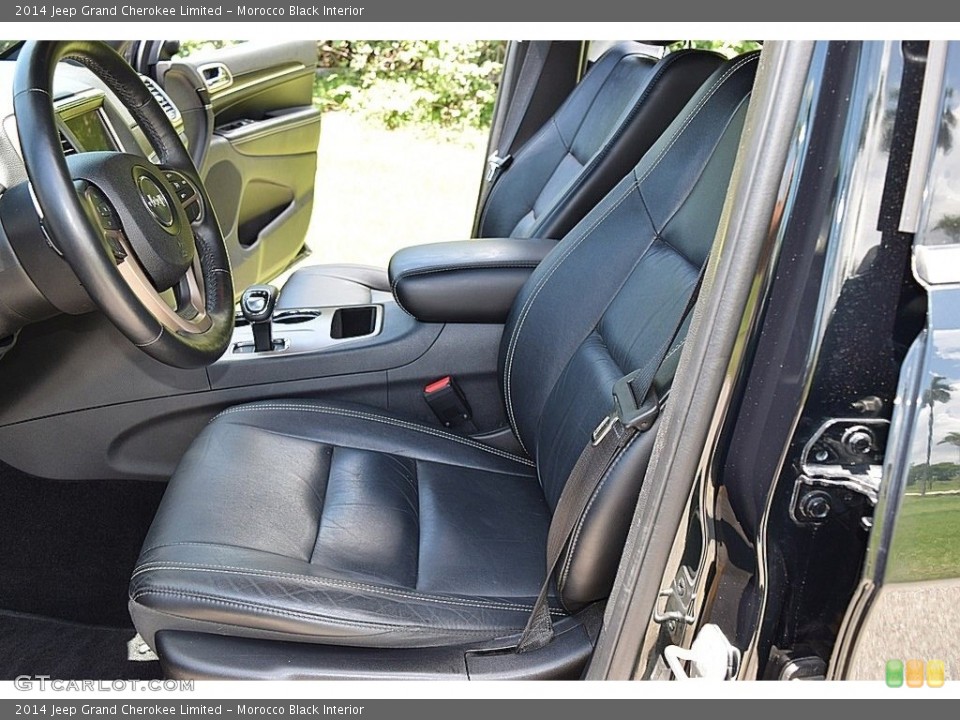 Morocco Black Interior Front Seat for the 2014 Jeep Grand Cherokee Limited #138417313