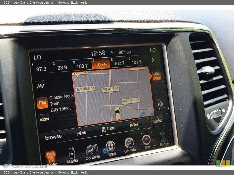 Morocco Black Interior Navigation for the 2014 Jeep Grand Cherokee Limited #138417721