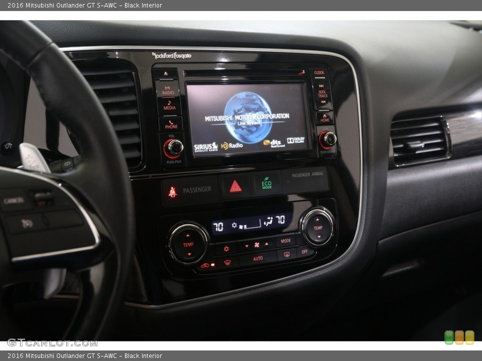 Black Interior Controls for the 2016 Mitsubishi Outlander GT S-AWC #138418555