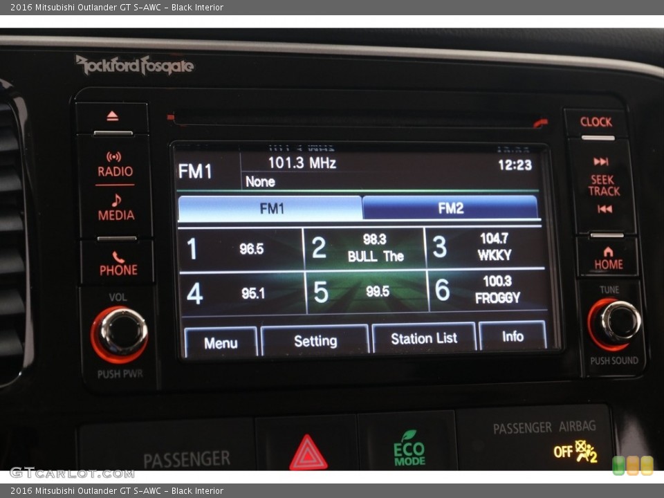 Black Interior Audio System for the 2016 Mitsubishi Outlander GT S-AWC #138418579