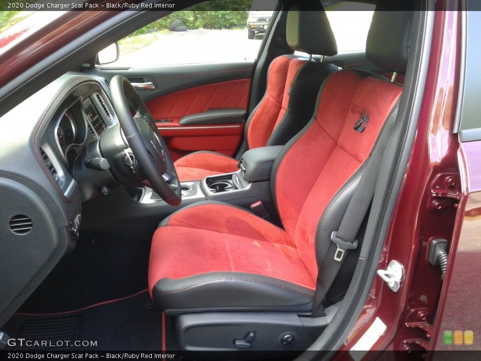 Black/Ruby Red 2020 Dodge Charger Interiors
