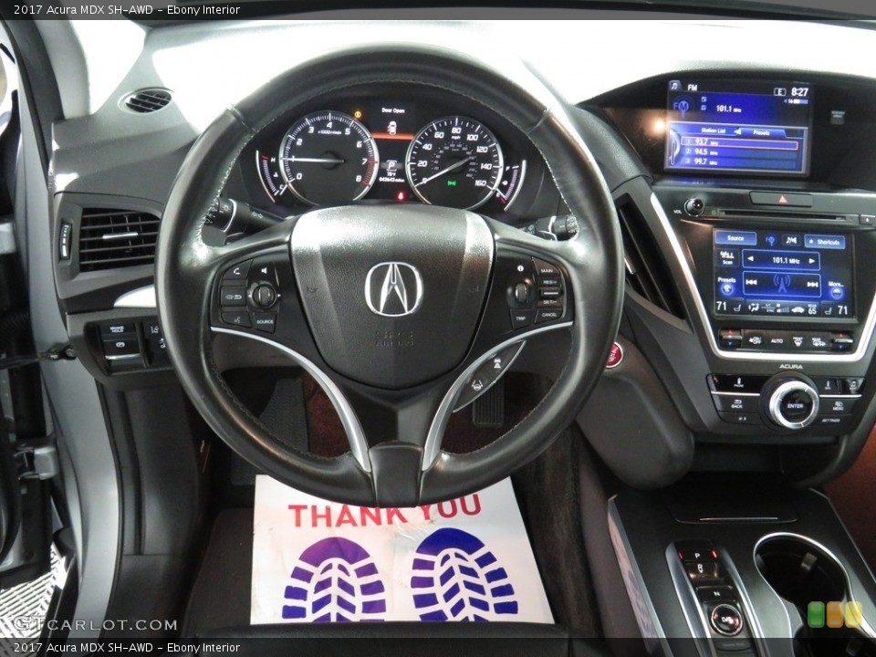 Ebony Interior Steering Wheel for the 2017 Acura MDX SH-AWD #138419566